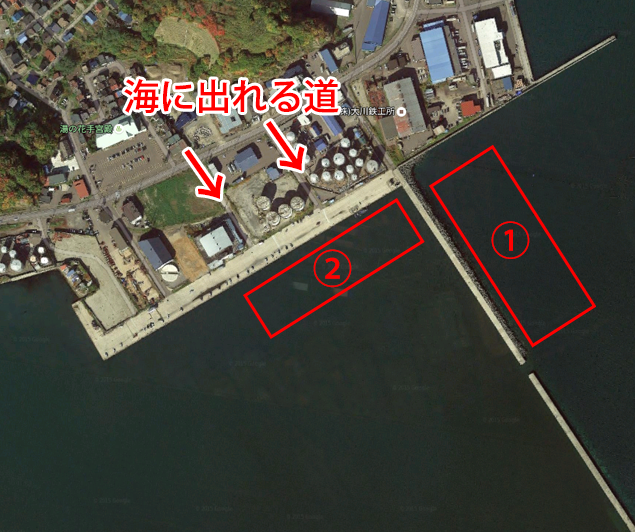 北海道小樽市の厩町岸壁 北防波堤 釣り情報 北海道釣り情報in小樽 石狩